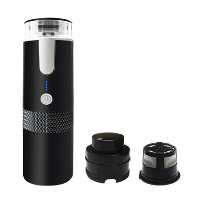 Electric Coffee Maker Convenient Capsule Ground Coffee Brewer Travel Camping Coffee Maker for Ground Coffee and KCUP Capsules